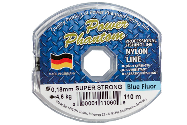 Monofilamentinis valas Power Phantom Super Strong, 0,14mm, 2,6kg, 110m  Light Blue 